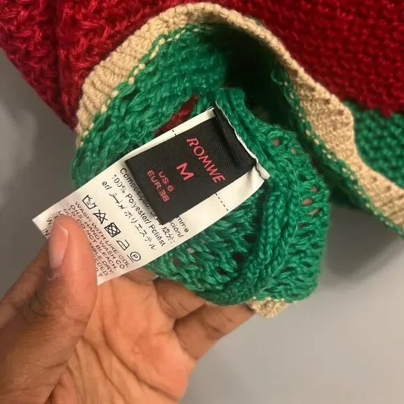 Women's crochet mushroom pattern cami size medium - Picture 3 of 3